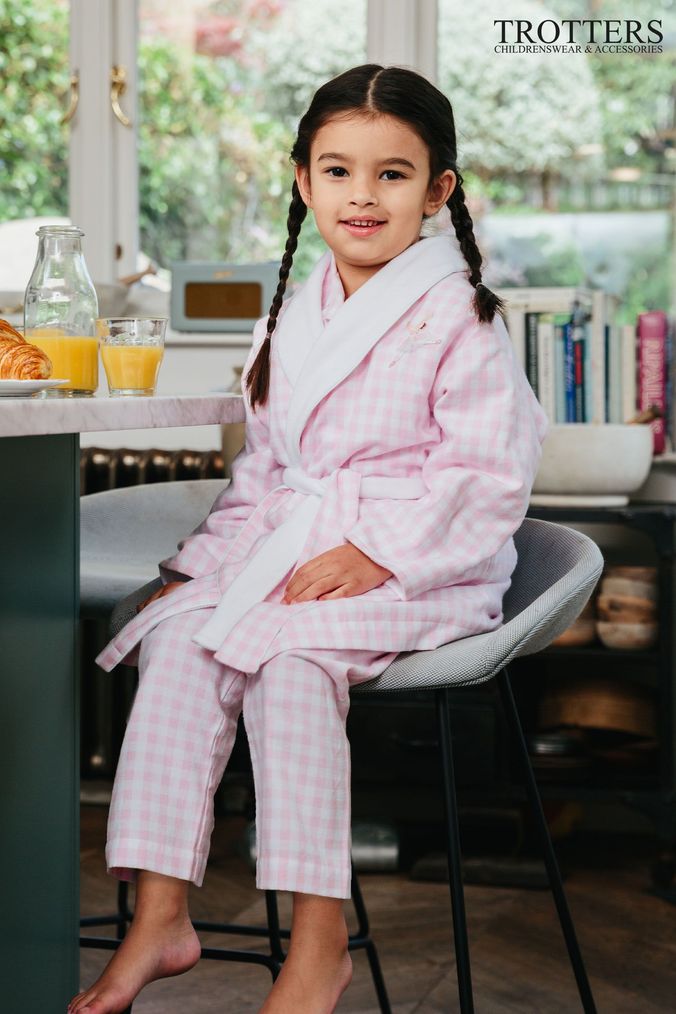 Pale pink shop dressing gown