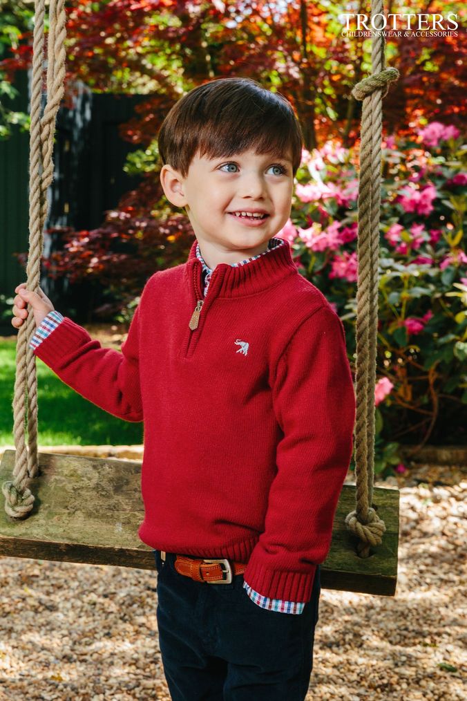 Boys deals red sweater