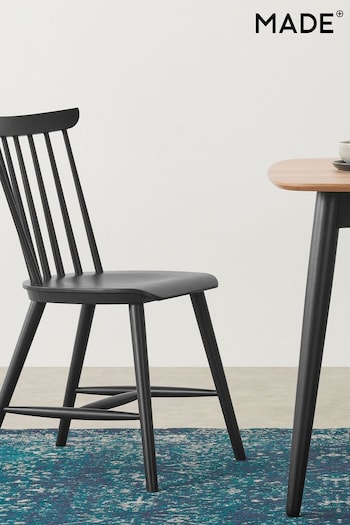 MADE.COM Set of 2 Black Deauville Dining Chairs (N32130) | £479