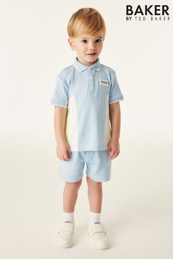 Baker by Ted Baker Colourblock Polo Shirt and Short Set (N32309) | £35 - £40
