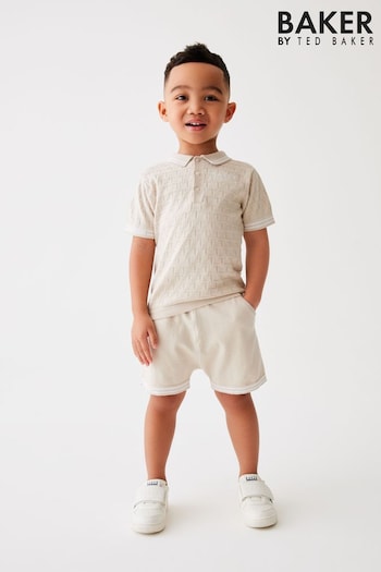 Baker by Ted Baker Knitted Polo Shirt and Short Set (N32312) | £38 - £43