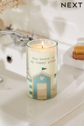 Blue Sea Salt and Citrus Pillar Scented Candle (N32345) | £10
