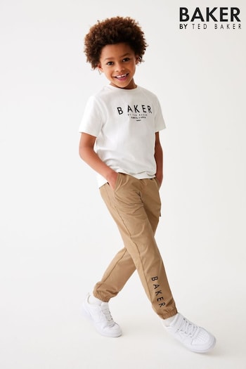 Baker by Ted Baker T-Shirt And Jersey/Woven Fabric Mix Cargo Trousers Set (N32346) | £37 - £42