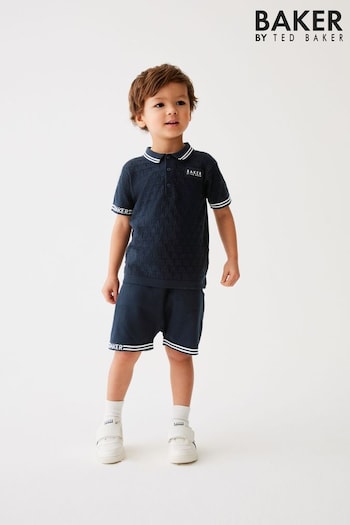 Baker by Ted Baker Knitted Polo Shirt and Short Set (N32350) | £38 - £43