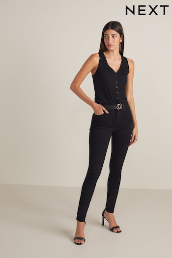 Black Push-Up Skinny Slim Jeans (N32362) | £34