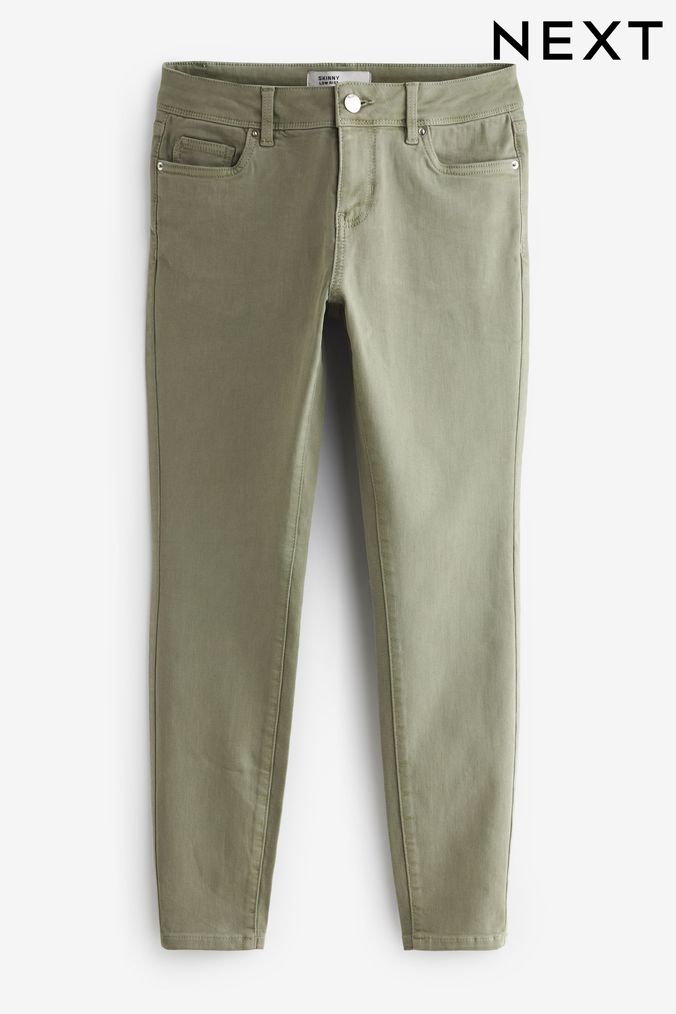 Khaki green jeans sales ladies