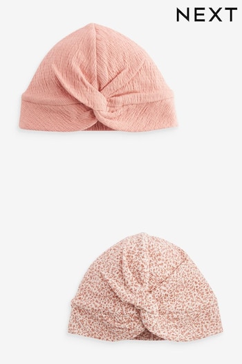Neutral Baby Turban Hats 2 Pack (0-18mths) (N32377) | £6.50