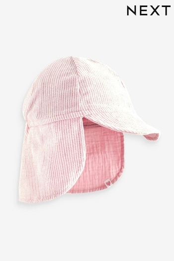 Pink Reversible Baby Legionaire Hat (0mths-2yrs) (N32381) | £7