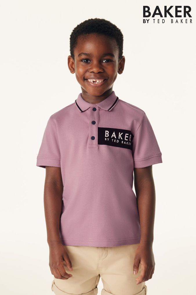 Boys hot pink polo store