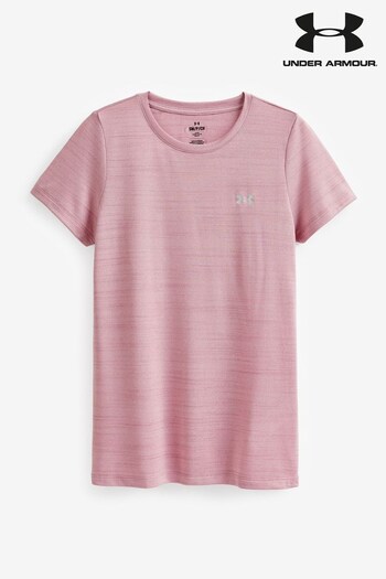 Under Armour Blush Pink Tech Tiger SSC T-Shirt (N32419) | £27