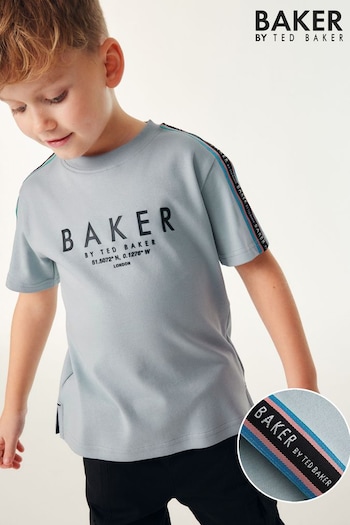 Baker by Ted Baker Blue Tape Detail T-Shirt (N32503) | £16 - £22