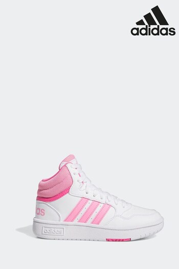 adidas White Originals Hoops Mid Trainers (N32565) | £35