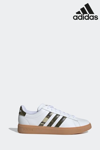 adidas White Sportswear Grand Court 2.0 Trainers (N32652) | £80