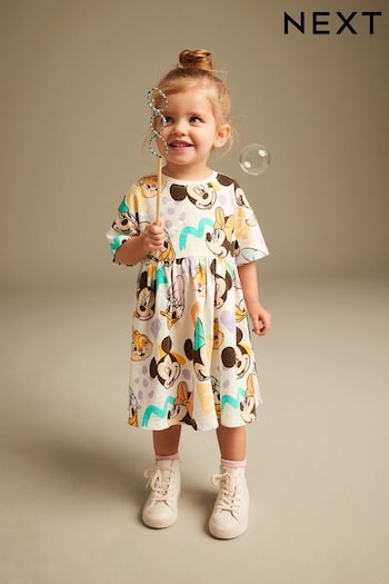 Multi Mickey Mouse Jersey Dunk Dress (3mths-7yrs) (N32662) | £9 - £11