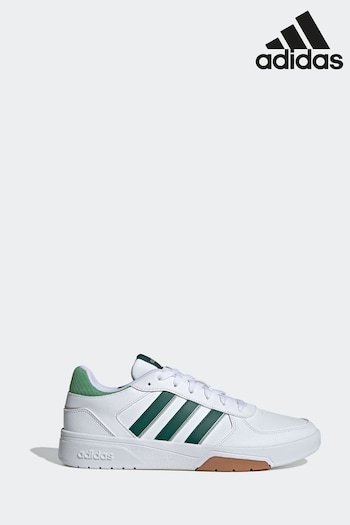 adidas White/Green Sportswear Courtbeat Court Lifestyle Trainers (N32672) | £65