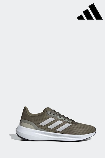 adidas Khaki/Silver Runfalcon 3.0 Trainers (N32702) | £50