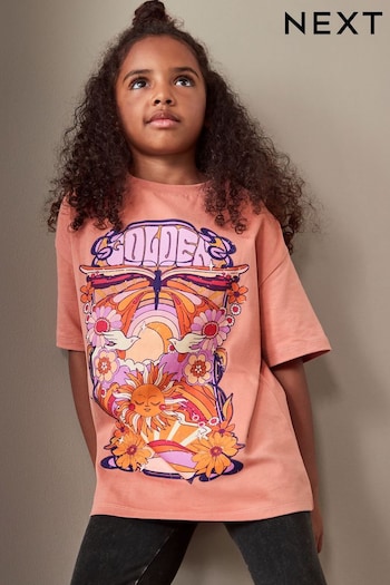 Orange Celestial T-Shirt And string Leggings Set (3-16yrs) (N32969) | £17 - £23