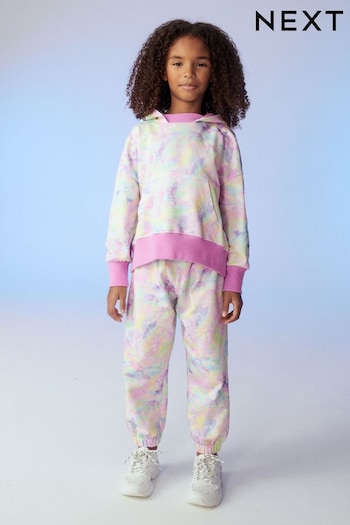 Multi Pink Printed Tie Dye Joggers Oversized 90s Joggers (3-16yrs) (N33032) | £11 - £16