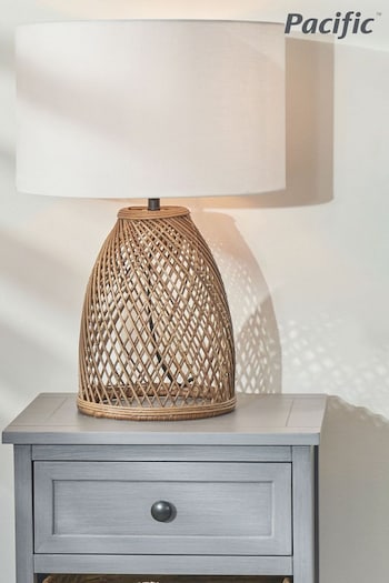 Pacific Natural Konka Woven Table Lamp (N33040) | £180