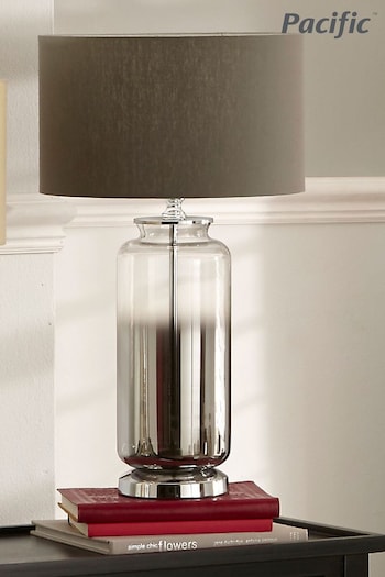 Pacific Grey Vivienne Ombre Glass Table Lamp (N33063) | £100