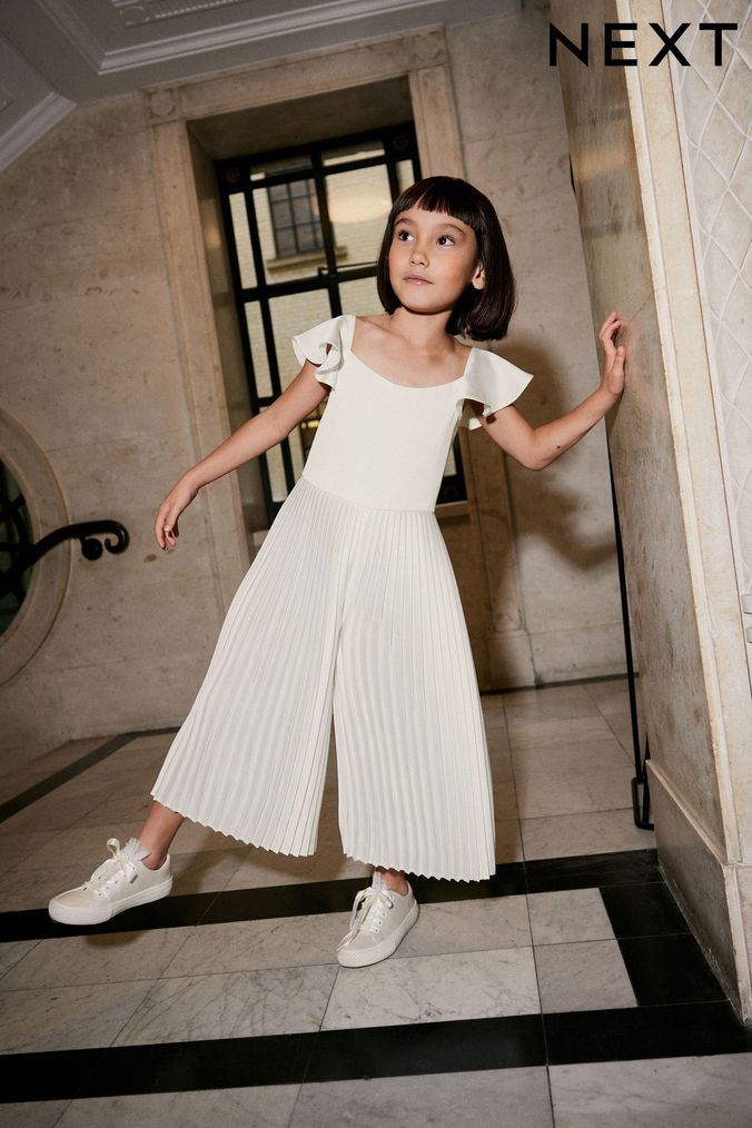 Simple white dress for kids top