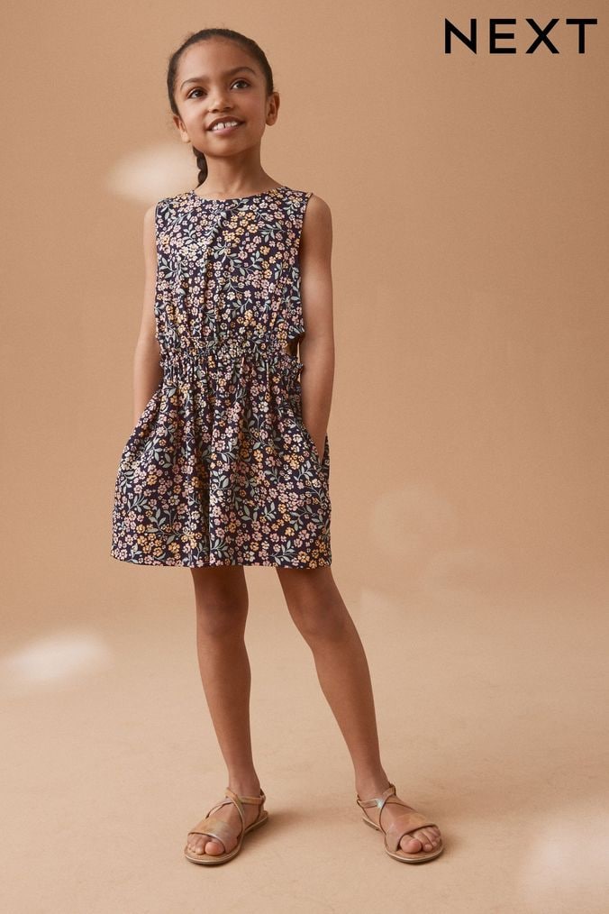 Girls leopard sales print playsuit