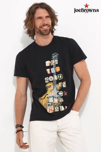 Joe Browns Black Rock And Roll T-Shirt (N33205) | £29