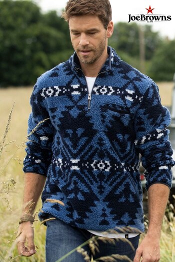Joe Browns Blue Ready For Winter Funnel Sweatshirt (N33206) | £60