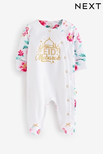 Floral Eid Baby Sleepsuit (0-2yrs) (N33269) | £8 - £9