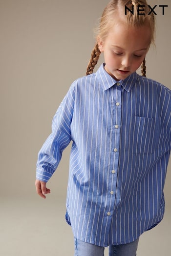 Blue Stripe Oversized Shirt (3-16yrs) (N33284) | £13 - £18