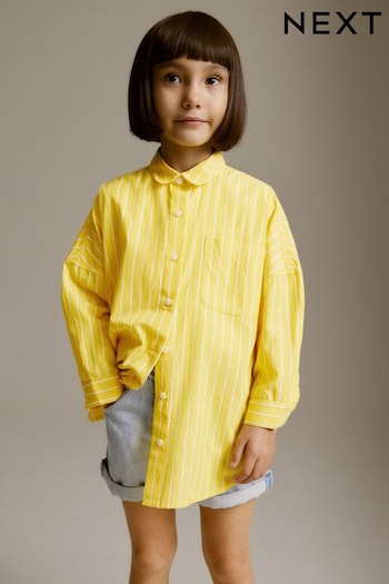 Yellow Stripe Oversized Shirt (3-16yrs) (N33286) | £13 - £18