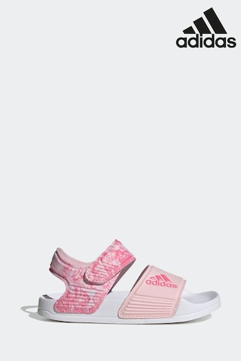 adidas Pink Adilette Kids Creative Sandals (N33430) | £23