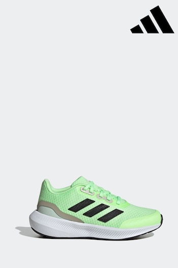 adidas Green whitewear Runfalcon 3 Lace Trainers (N33440) | £33