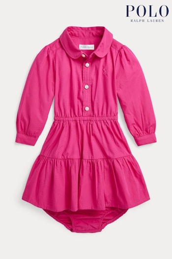 Polo Ralph Lauren Baby Tiered Cotton Shirt Dress (N33528) | £115