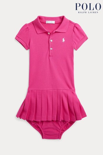 Polo Ralph Lauren Baby Pleated Mesh Polo Dress (N33530) | £95