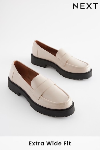 Bone Extra Wide Fit Forever Comfort Chunky Loafers (N33546) | £36