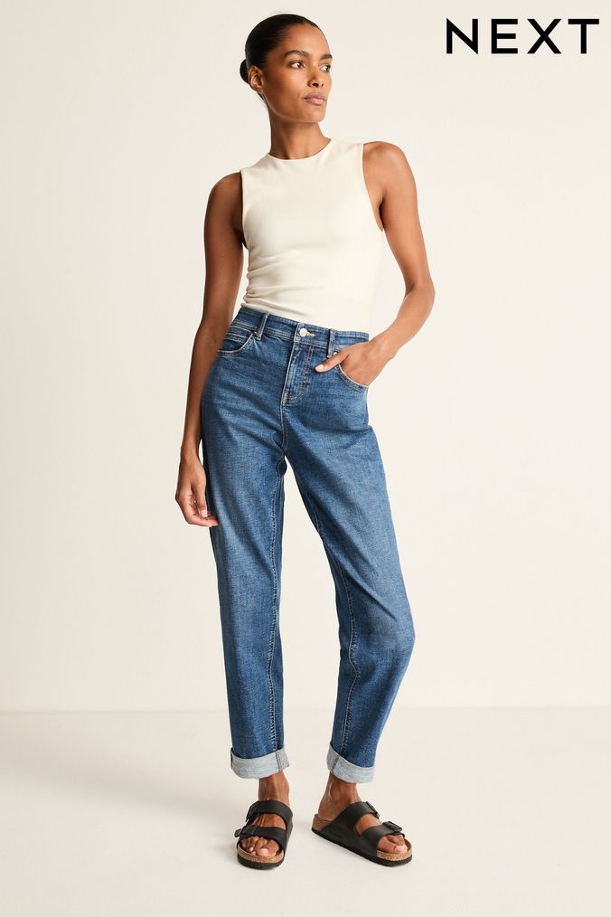 Boyfriend Mid Rise Women's Jeans - Dark Wash | Levi's® US