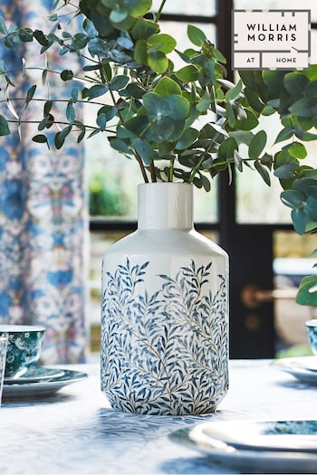 William Morris Cream Leaf Printed Vase (N33709) | £40