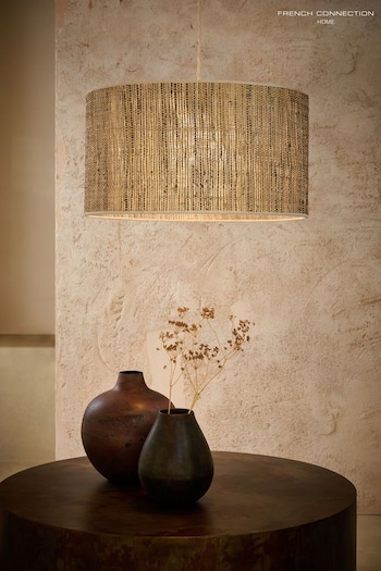 French Connection Natural Chana Easyfit Lamp Shade Ceiling Lights (N33731) | £85
