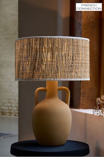 French Connection Natural Teracotta Chana Table Lamp (N33733) | £90