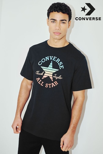 Converse Black Retro Chuck Patch Gradient Tshirt (N33760) | £28