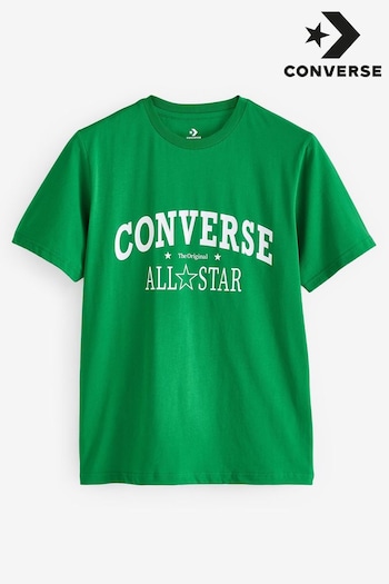 Converse Green Retro Chuck Simply Vintage T-Shirt (N33764) | £28