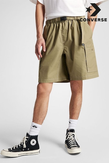 converse Denim Khaki Green Utility Baggy Shorts (N33767) | £55