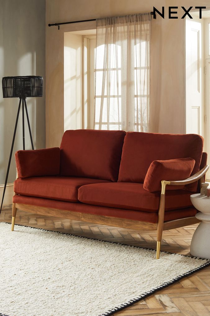 Next shop brown sofa