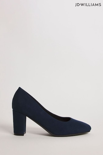 JD Williams Blue Comfort Flexible Court Shoes Wide Fit (N33852) | £30