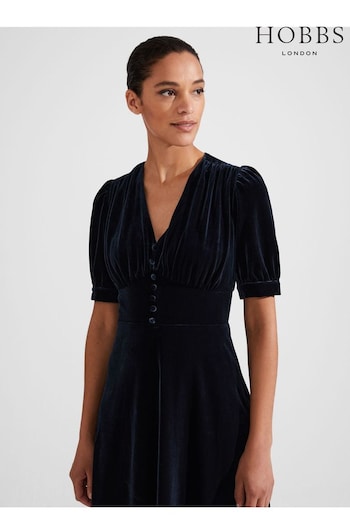 Hobbs Blue Alessia Jersey Dress (N33891) | £149