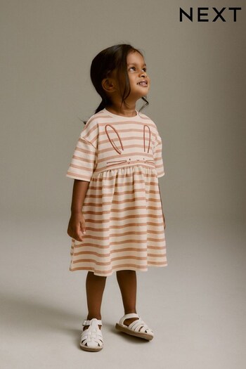 Stripe Textured Jersey Dress (3mths-7yrs) (N33912) | £8 - £10