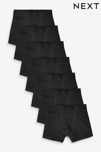 Black Trunks 7 Pack (3-16yrs) (N33984) | £19 - £24