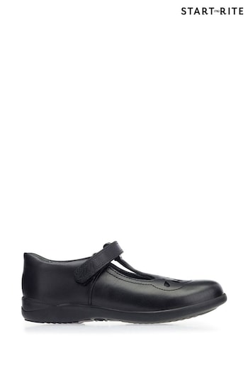 Start-Rite  F & G Fit Poppy Black Leather T-Bar School Shoes Bronte (N34015) | £40