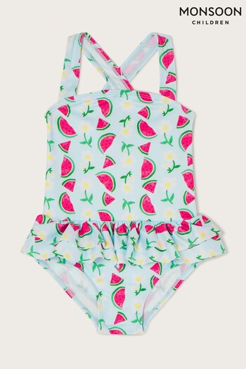 Monsoon Baby Blue Watermelon Skirted Swimsuit (N34021) | £18 - £22